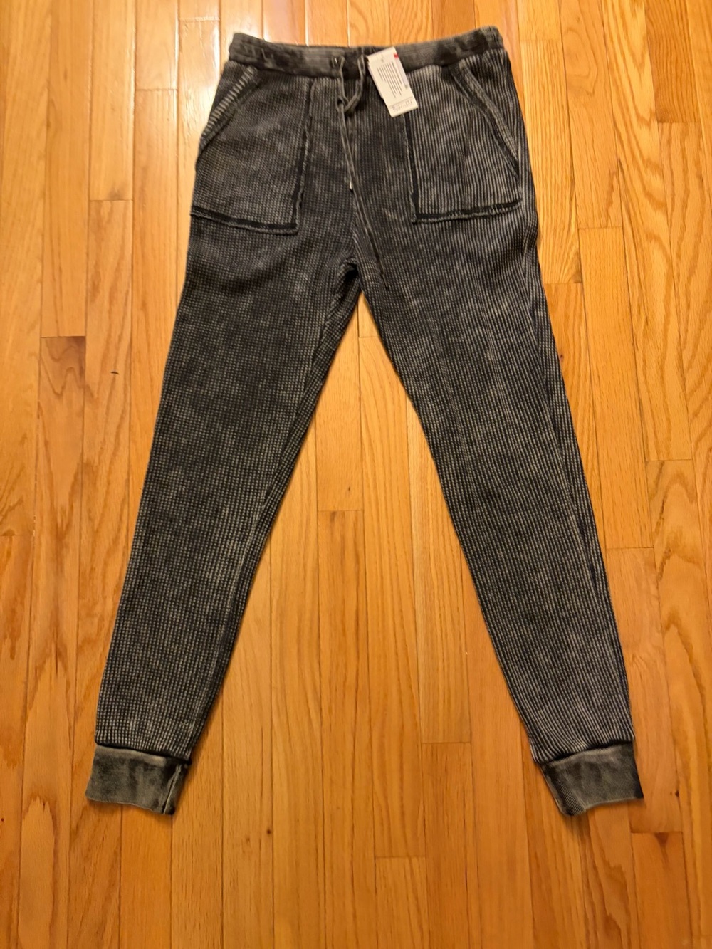 Splendid waffled Jogger Pants - Charcoal